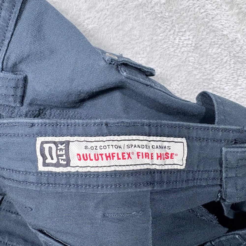 Duluth Trading Co Cargo Pants Mens 42x30 Blue DuluthFlex Fire Hose Standard Fit - Picture 4 of 12